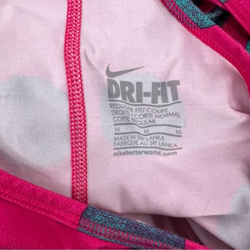 Nike tank top polka dots dotted purple Pink and Blue Polka Dot Tank Top - Picture 6 of 7
